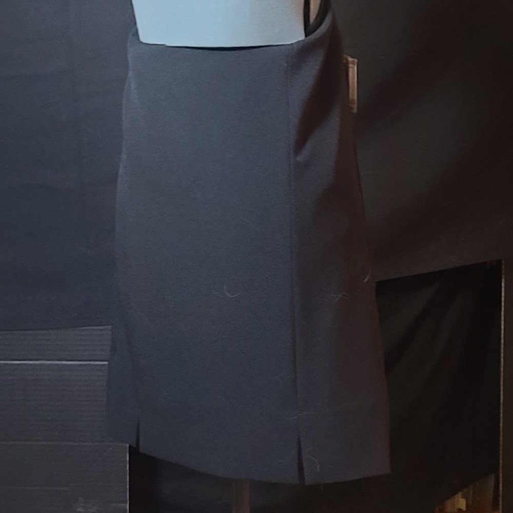 NWT Black Knee-Length Skirt By Kasper Size 12P
